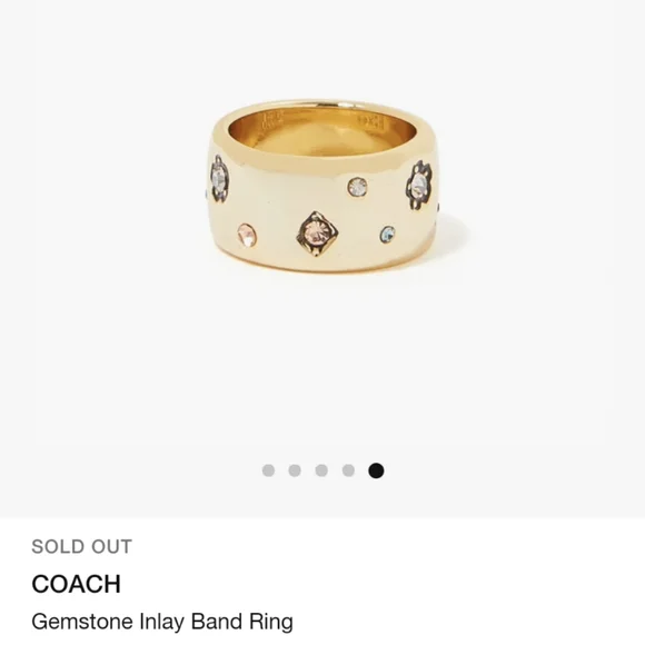 Coach Gemstone Inlay Ring - Picture 3 of 5